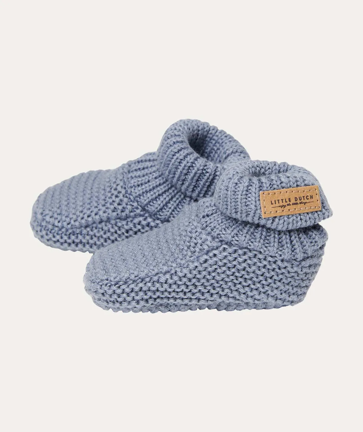 Knitted Baby Booties - Blue