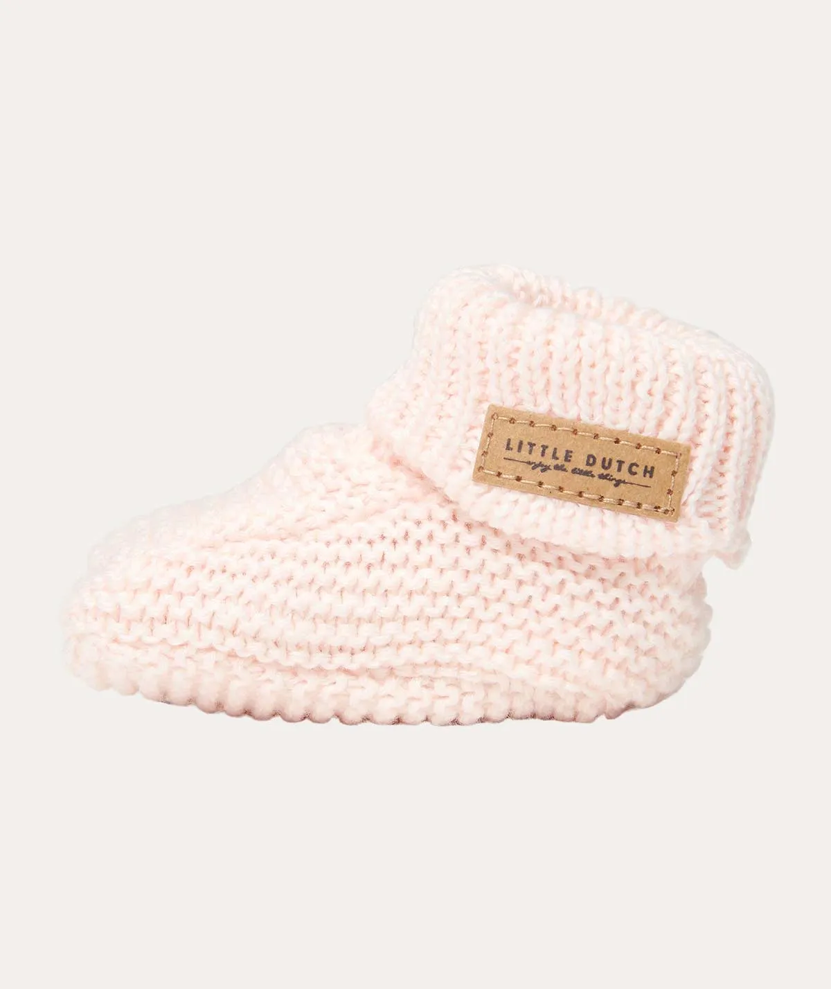 Knitted Baby Booties - Pink