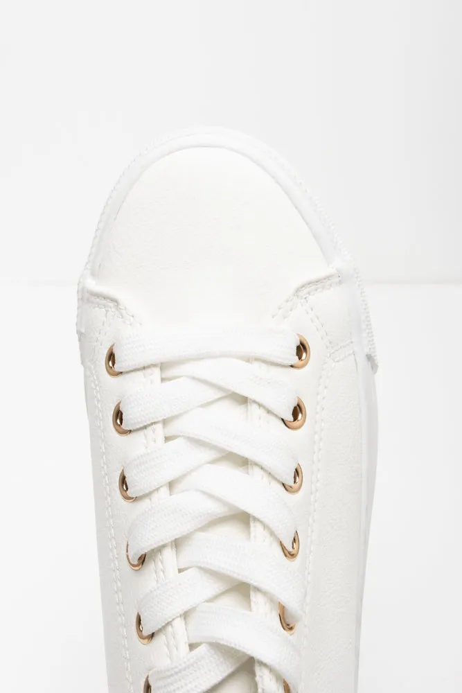 Lace Up Sneaker White