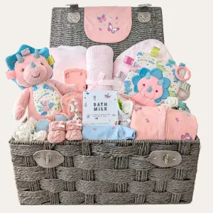 Large Baby Girl Gift 'You Are A-ROAR-able' Sensory Hamper Basket