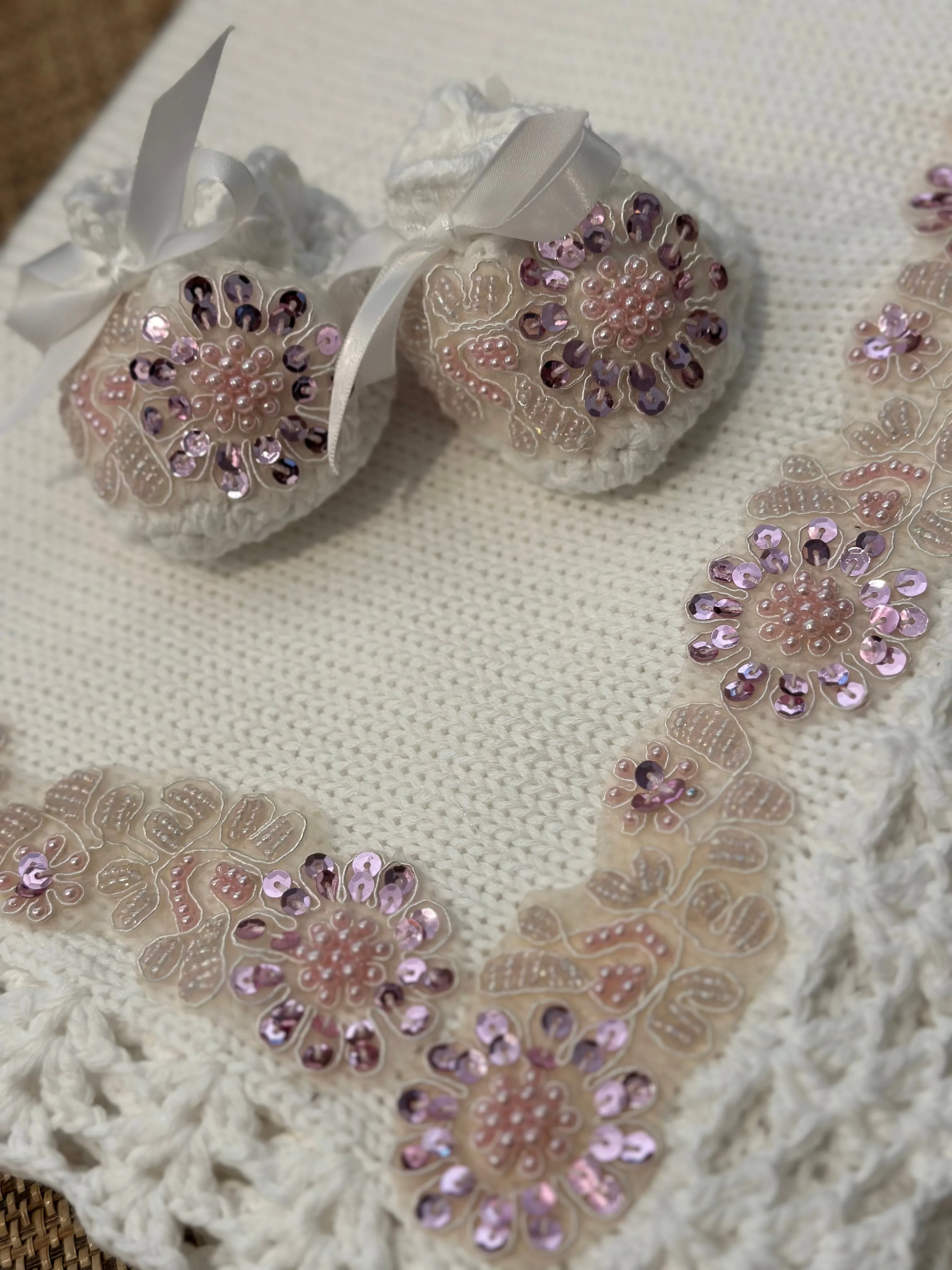 Lavendar Stone Crochet Accessories