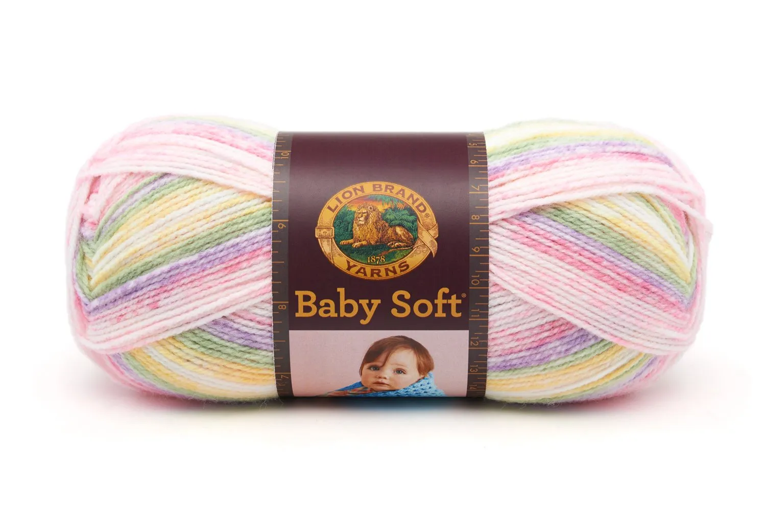 Lion Brand Baby Soft Yarn - Circus Print 140g