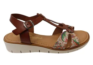 Lola Canales Salli Womens Comfortable Leather Sandals Made In Spain