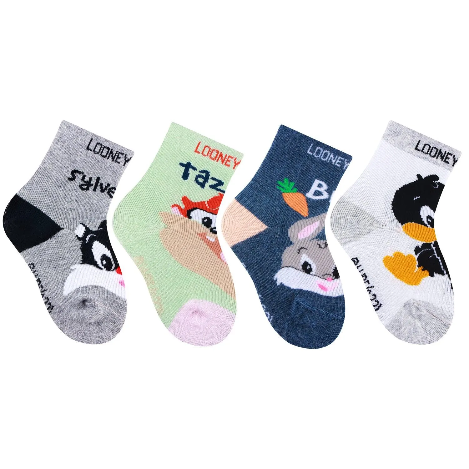 Looney Tunes Cotton Baby Socks - Pack Of 4