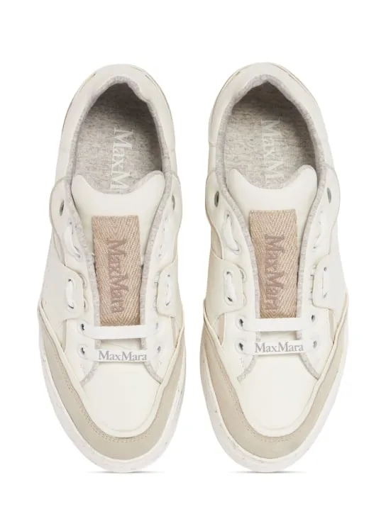 Max Mara   Activegreen leather sneakers 