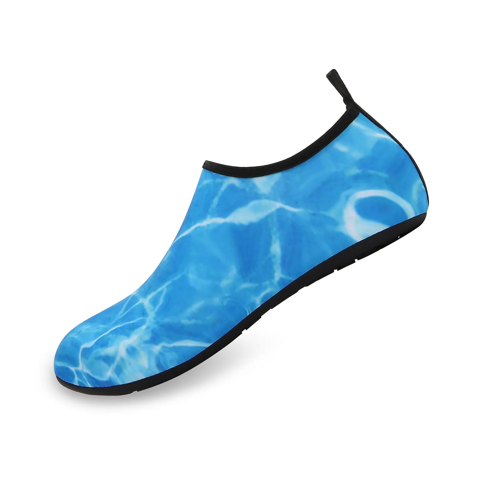 Men and Women a Slip On Barefoot Quick-Dry Beach Aqua Yoga Water Shoes (Aqua/Blue)