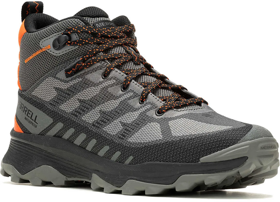 Merrell Speed Eco Mid Waterproof Mens Walking Boots - Grey