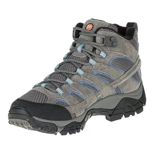 Merrell Women's Moab 2 Mid Waterproof Hiking Boots- Granite