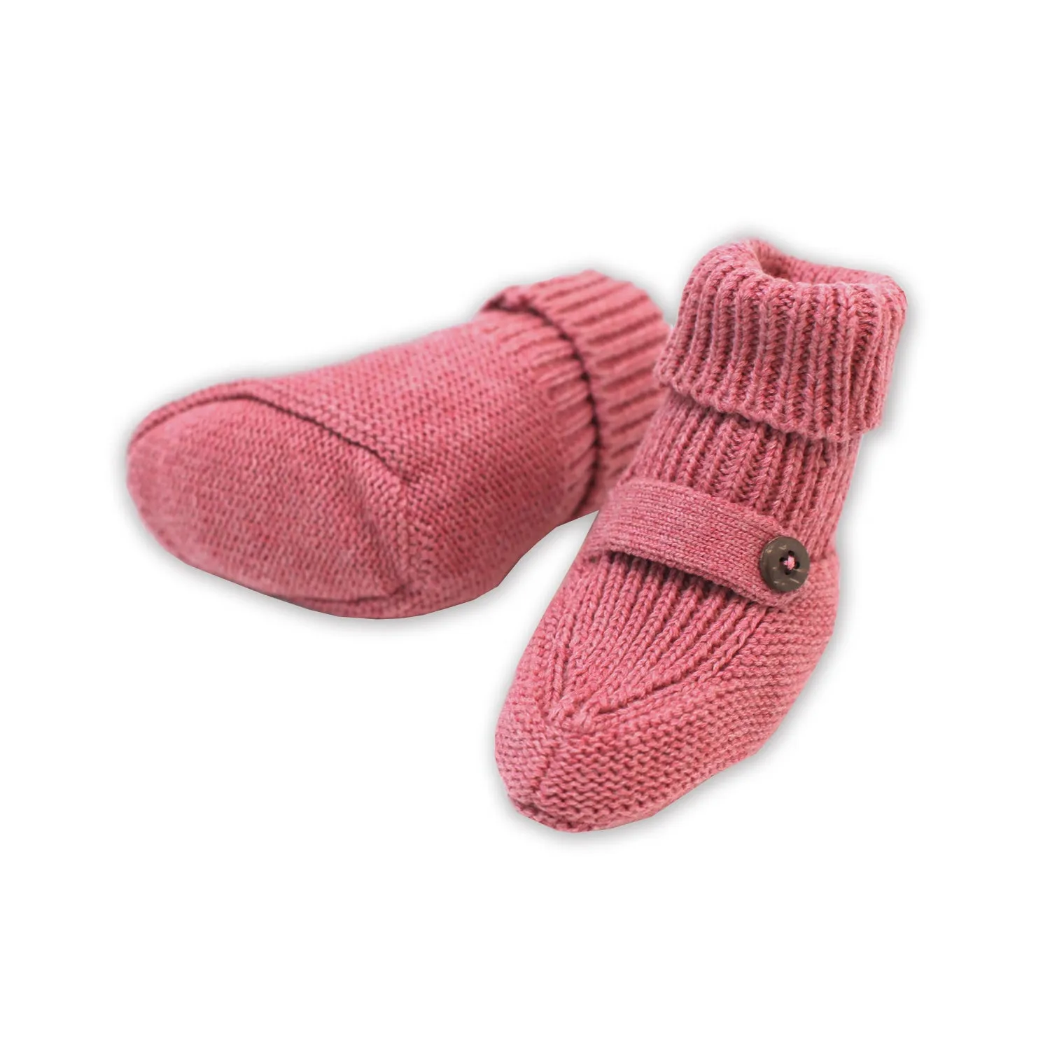 Milan Heather Knit Newborn Bootie