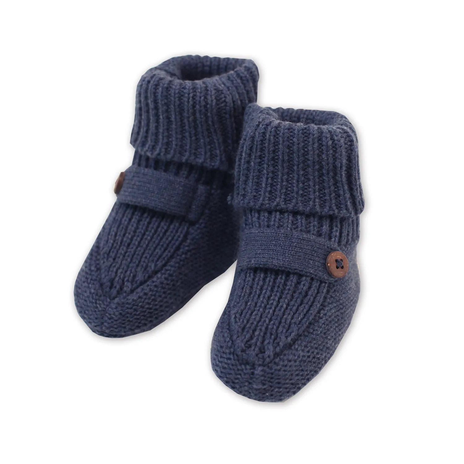 Milan Heather Knit Newborn Bootie