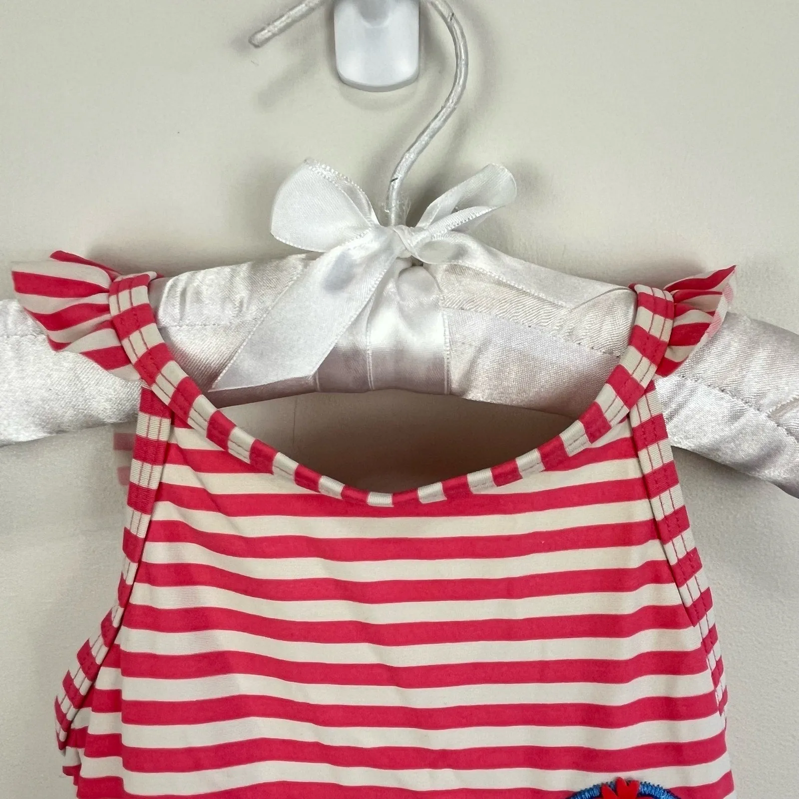 Mini Boden Striped Duck Bathing Suit 6-12 Months