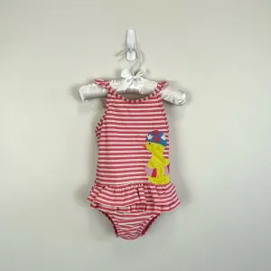 Mini Boden Striped Duck Bathing Suit 6-12 Months