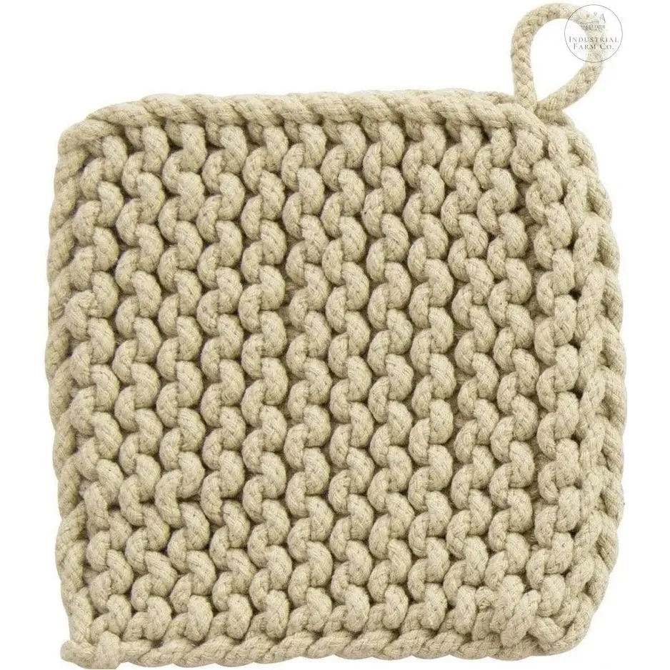 Modern Kitchen Crocheted Potholder