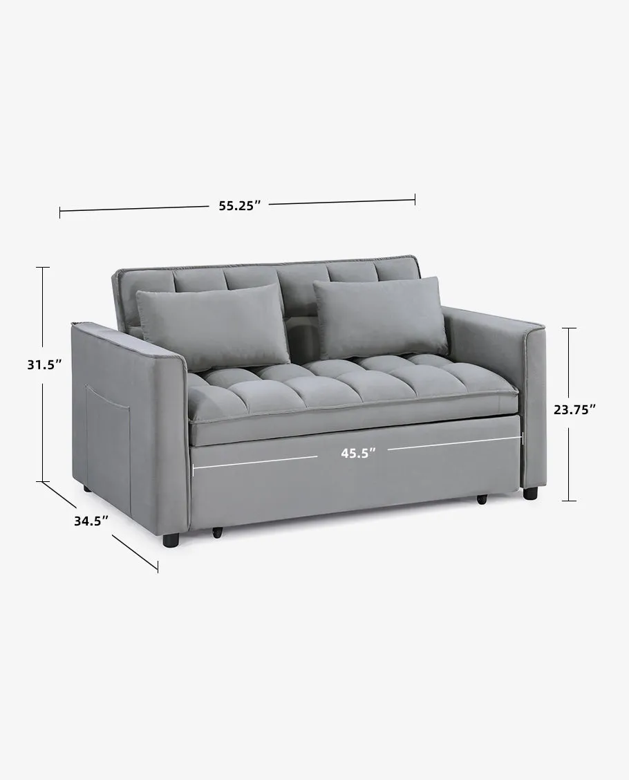 Natchitoches Pull Out Loveseat Sleeper Sofa Bed