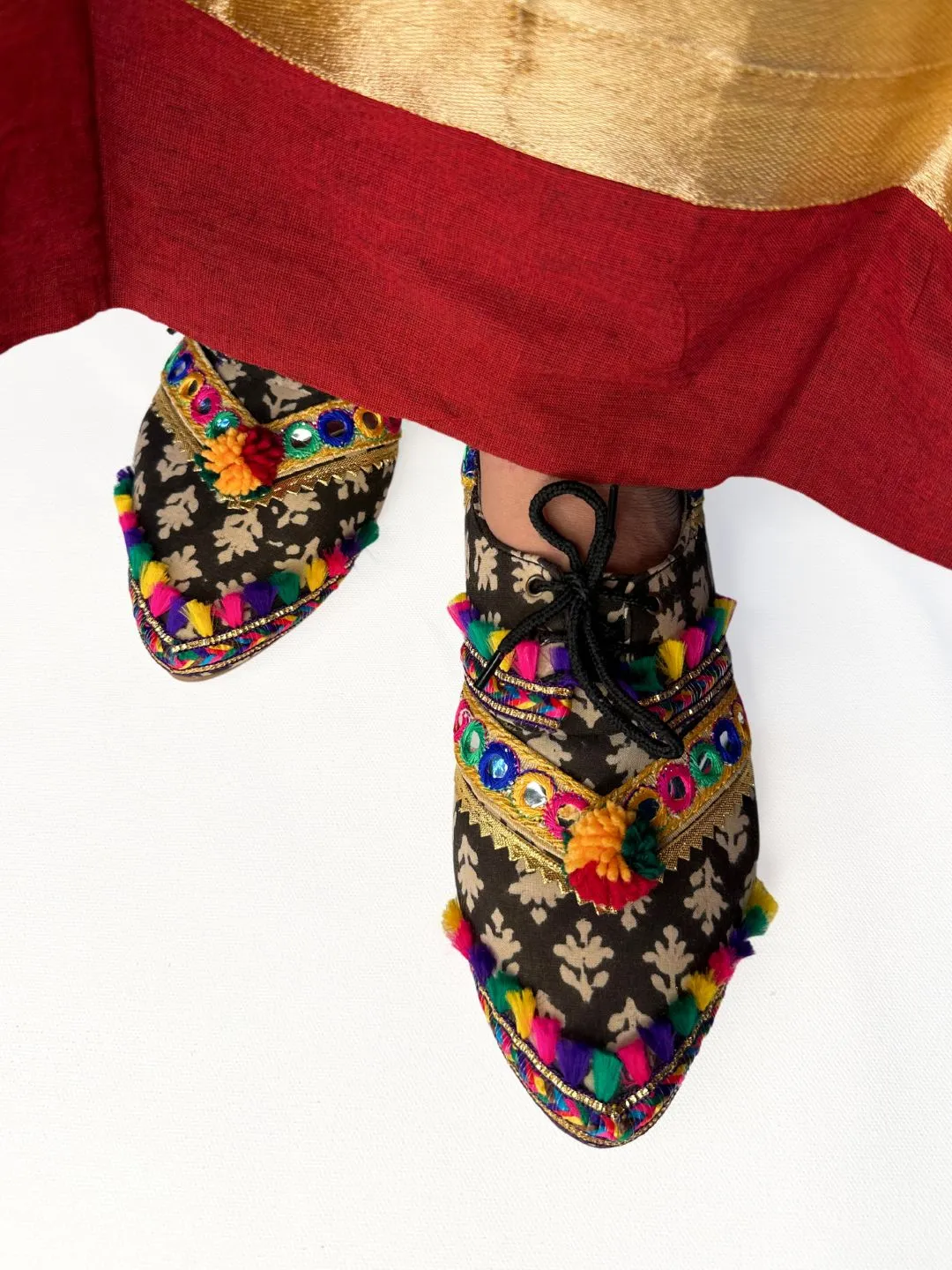 Navratri Special Pom Pom Oxfords