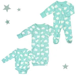 Newborn Baby Gown/Footie/Onesie 3-PC Essential Set