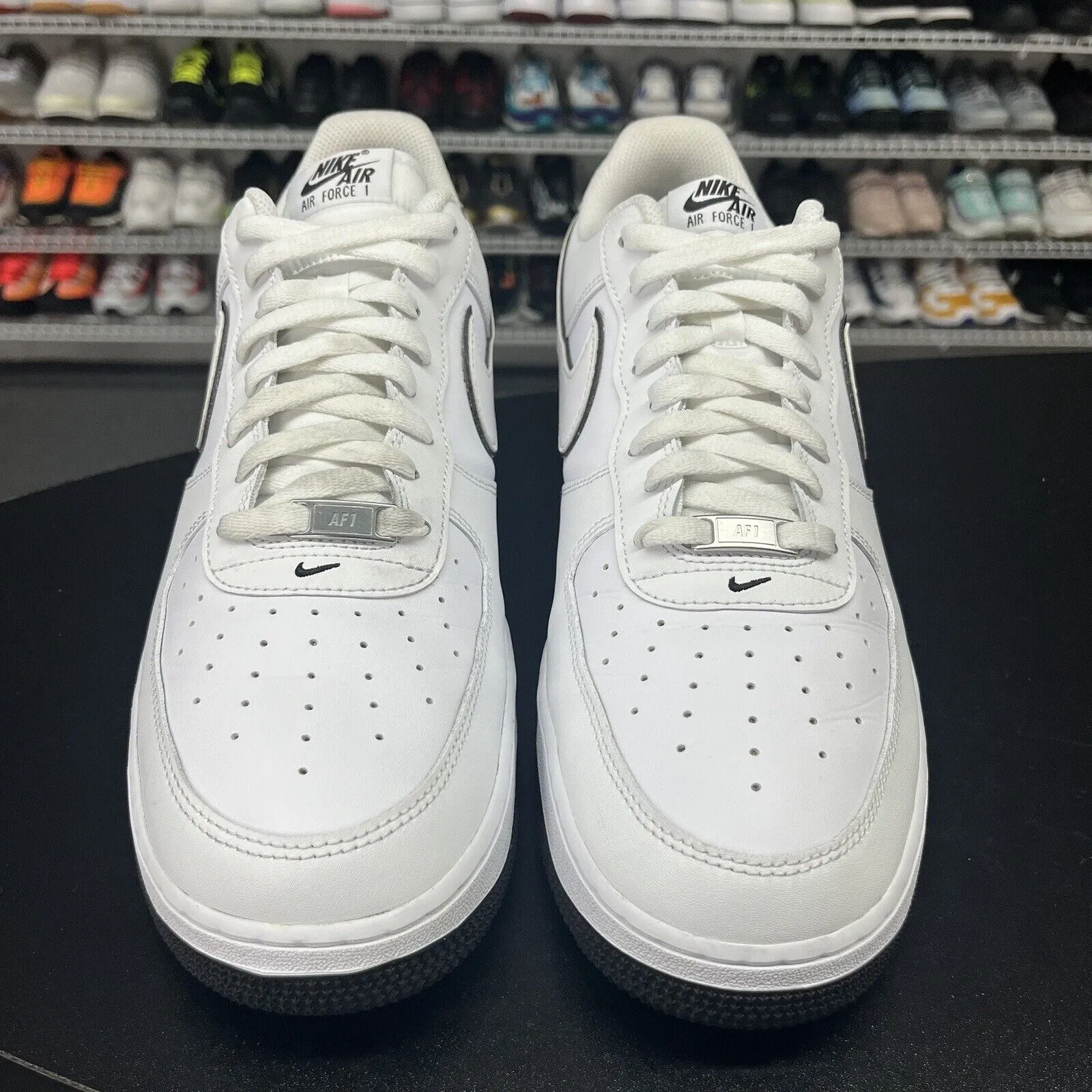 Nike Air Force 1 '07 Low Shoes 'White/Black' (DV0788-103) Sz 14