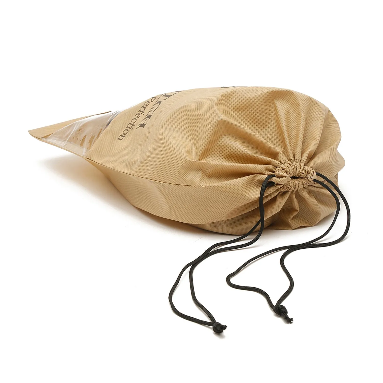 Non Woven Shoe Bag Pack Of  10 Beige See-Thru