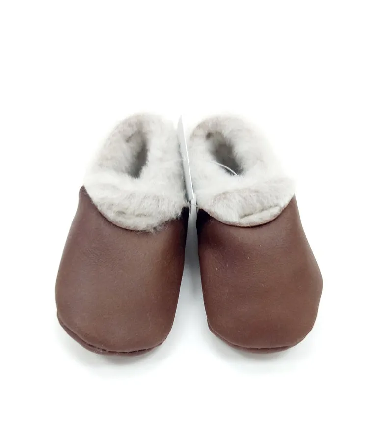 NZ Made Lambskin Booties - Cinnamon Nappa