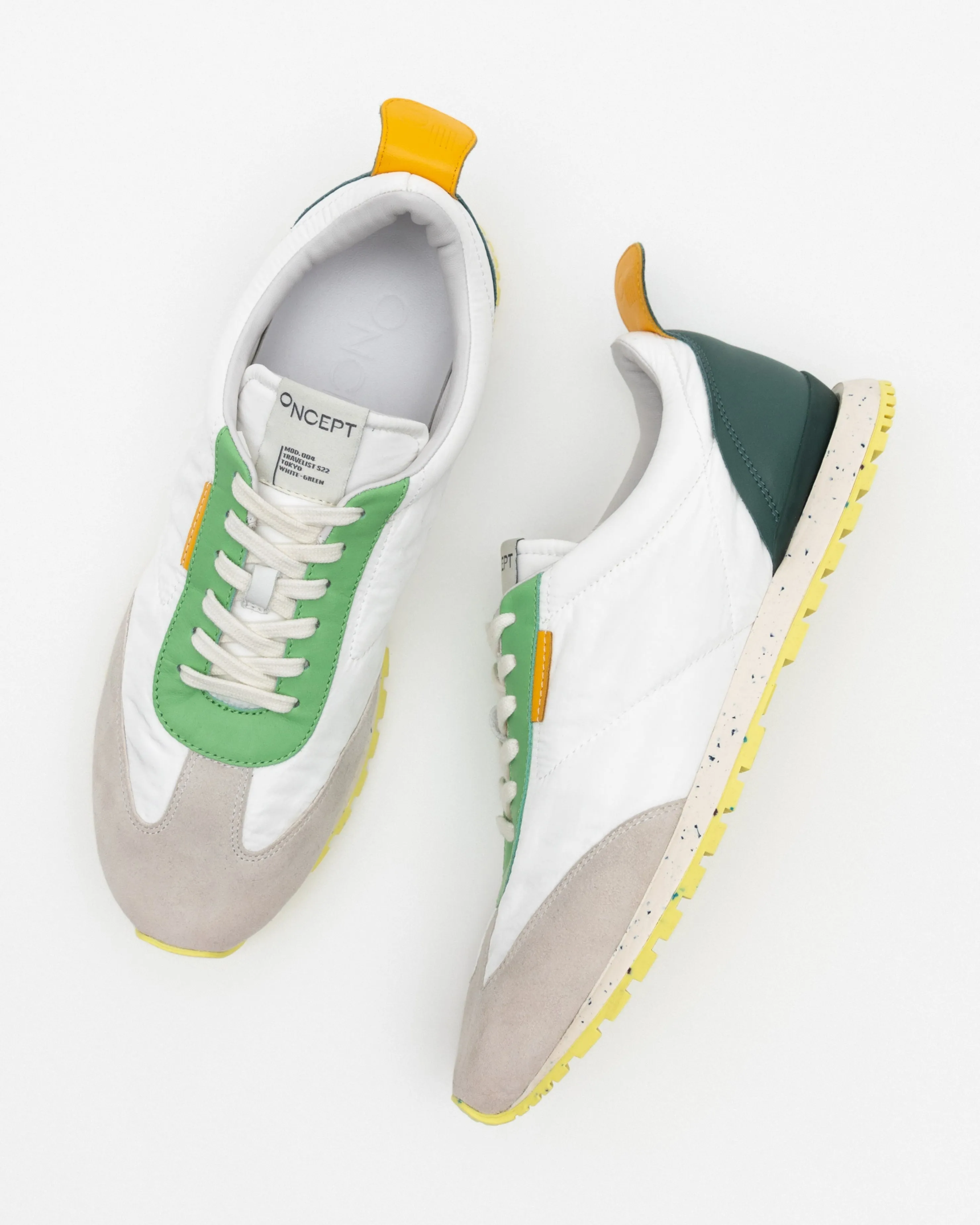 Oncept Men Tokyo Sneakers in White Green