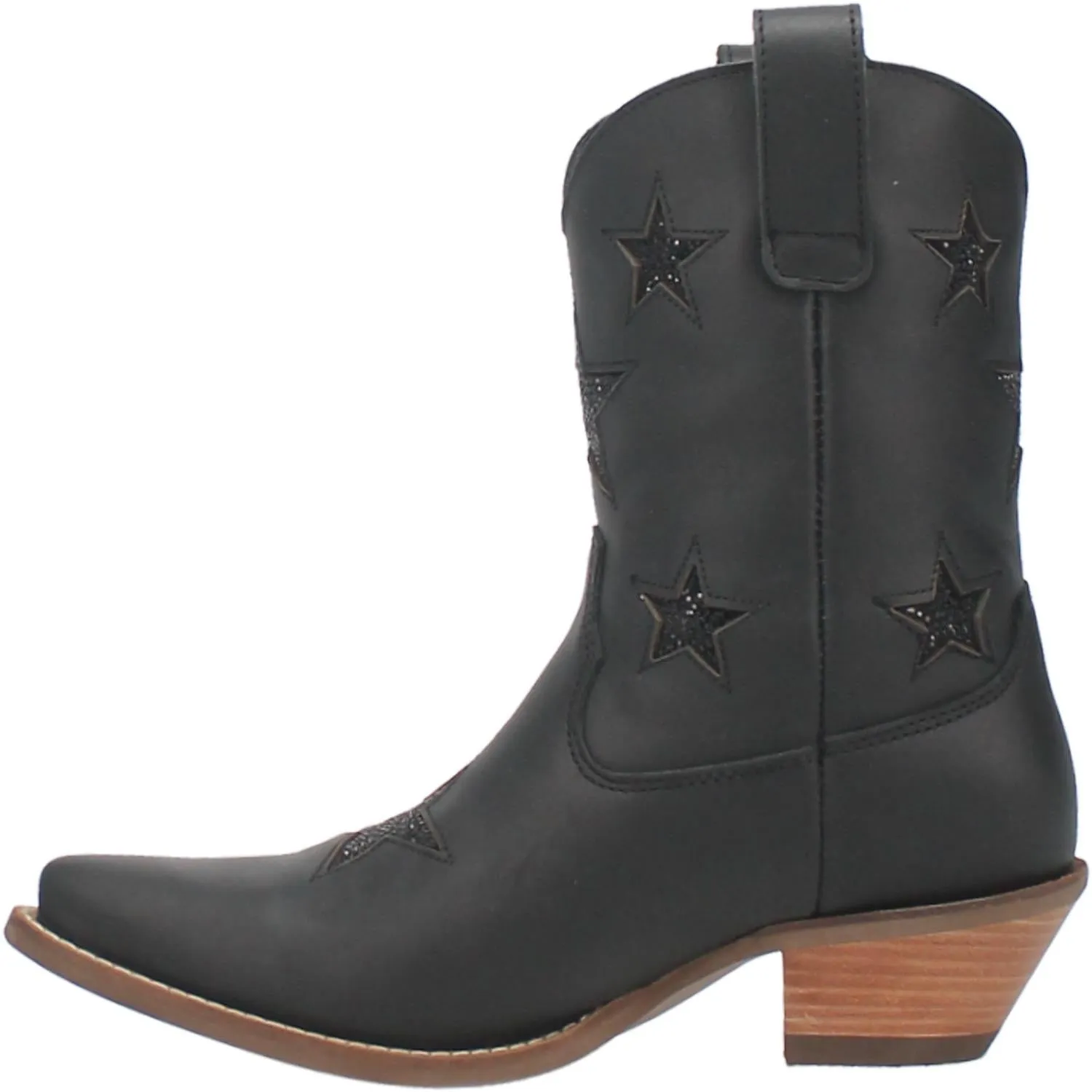 Online Exclusive | Dingo | Star Struck Leather Bootie in Black  **PREORDER