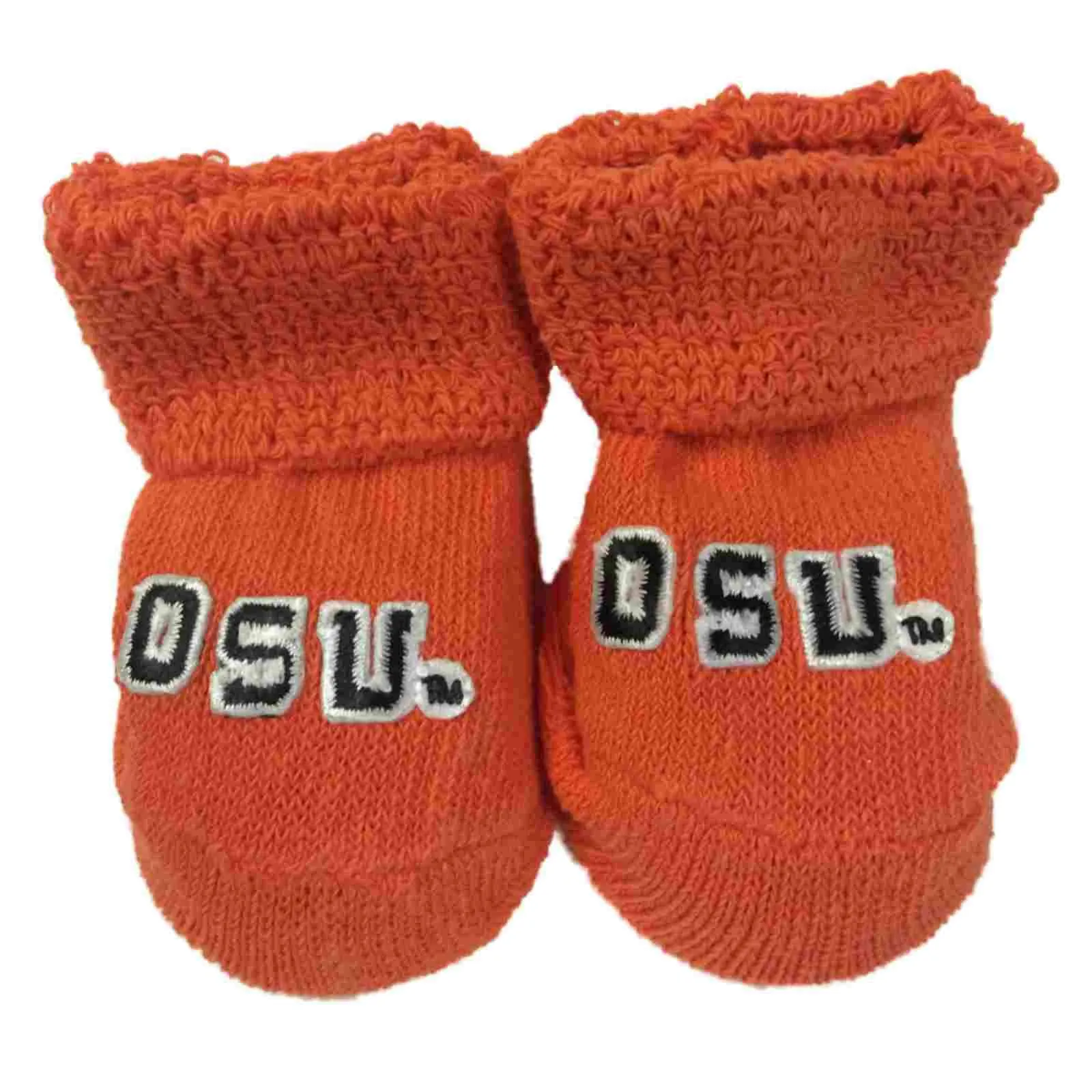 Oregon State Beavers Two Feet Ahead Infant Baby Newborn Orange Socks Booties