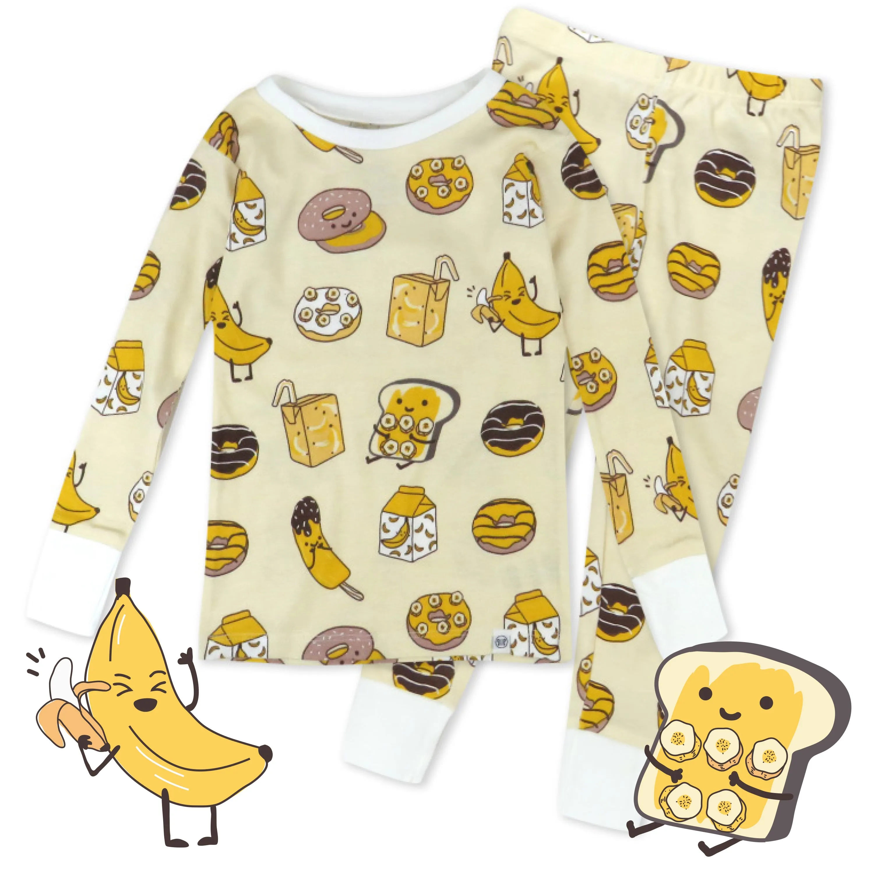 Organic Cotton Fun Foods Pajamas For Babies & Toddlers