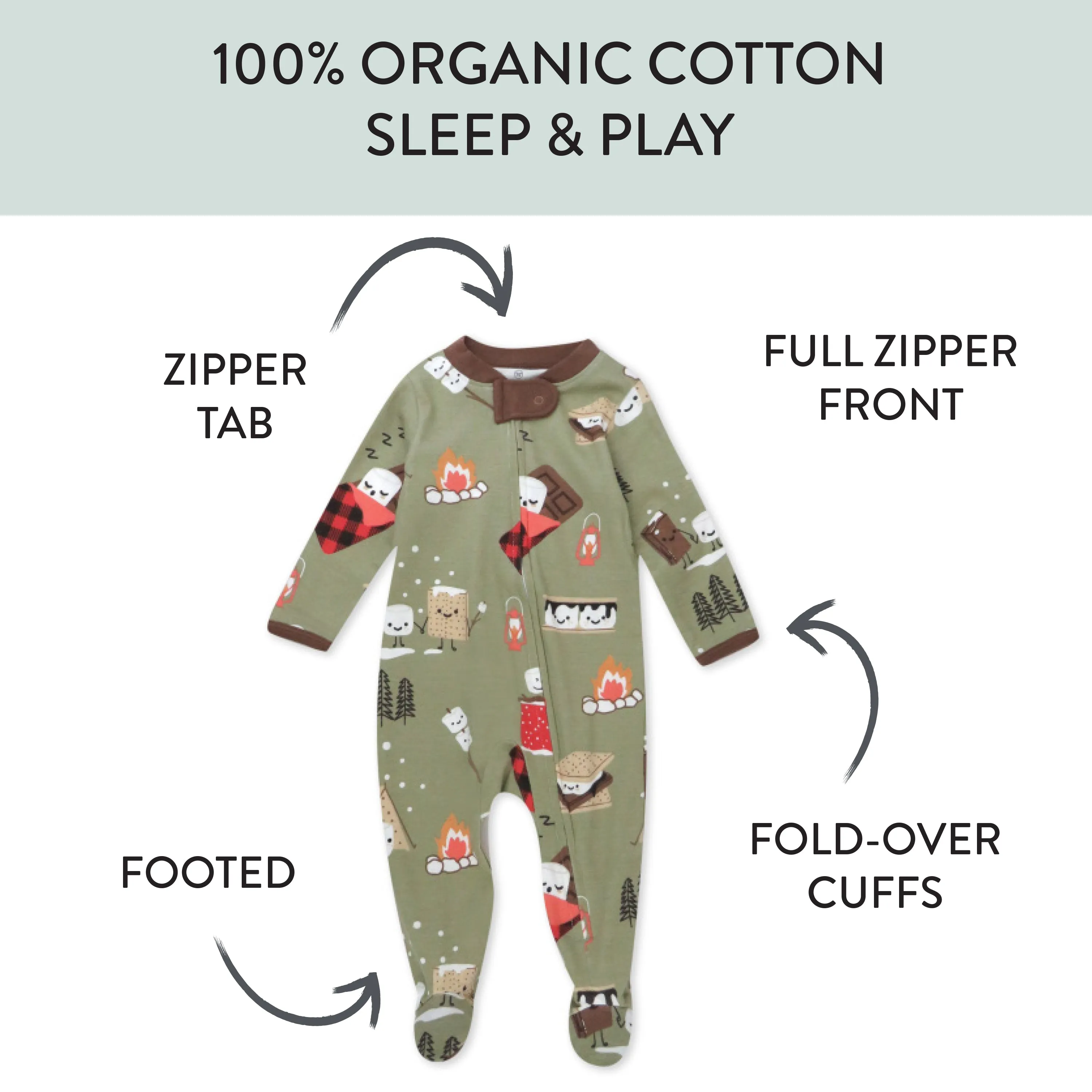 Organic Cotton Fun Foods Pajamas For Babies & Toddlers