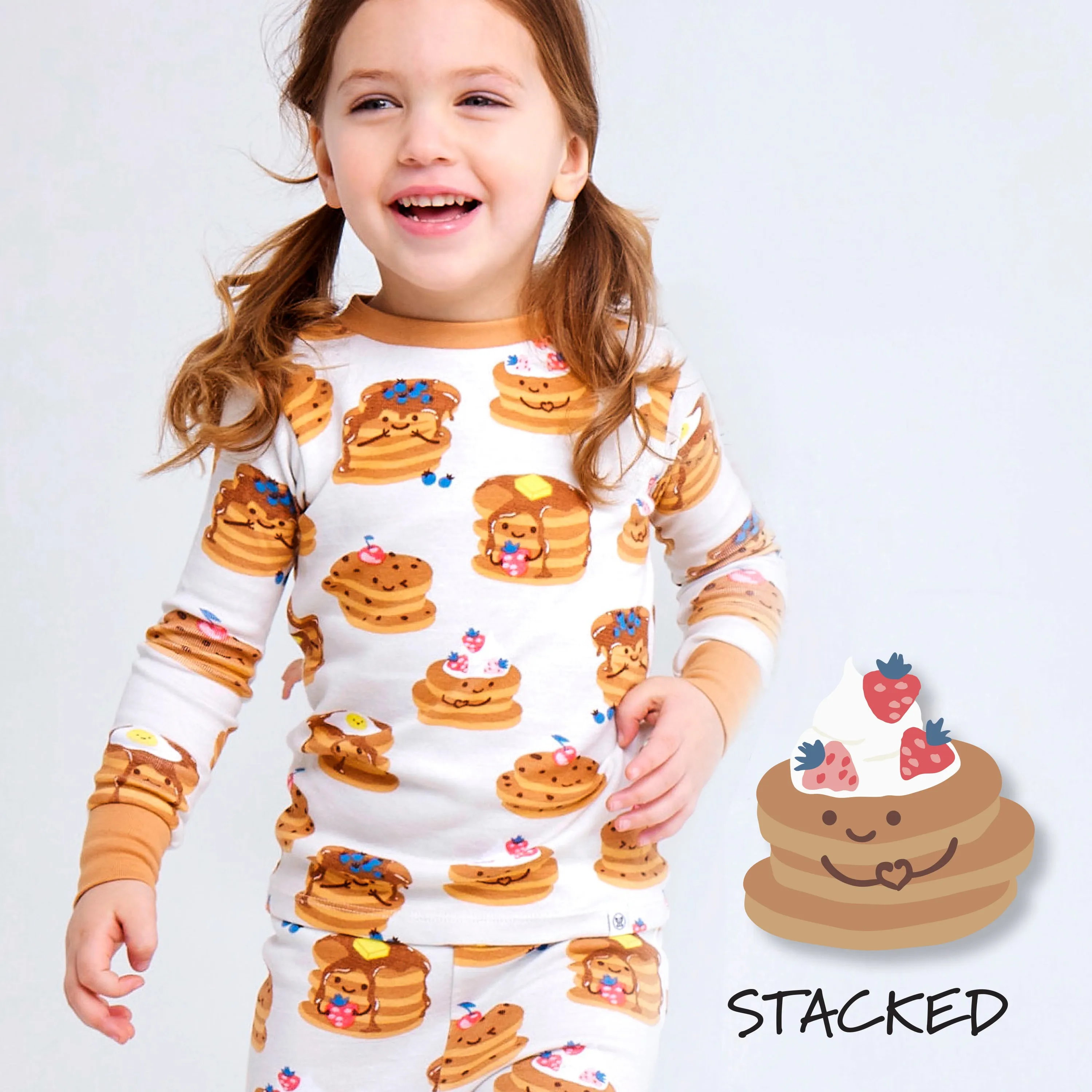 Organic Cotton Fun Foods Pajamas For Babies & Toddlers