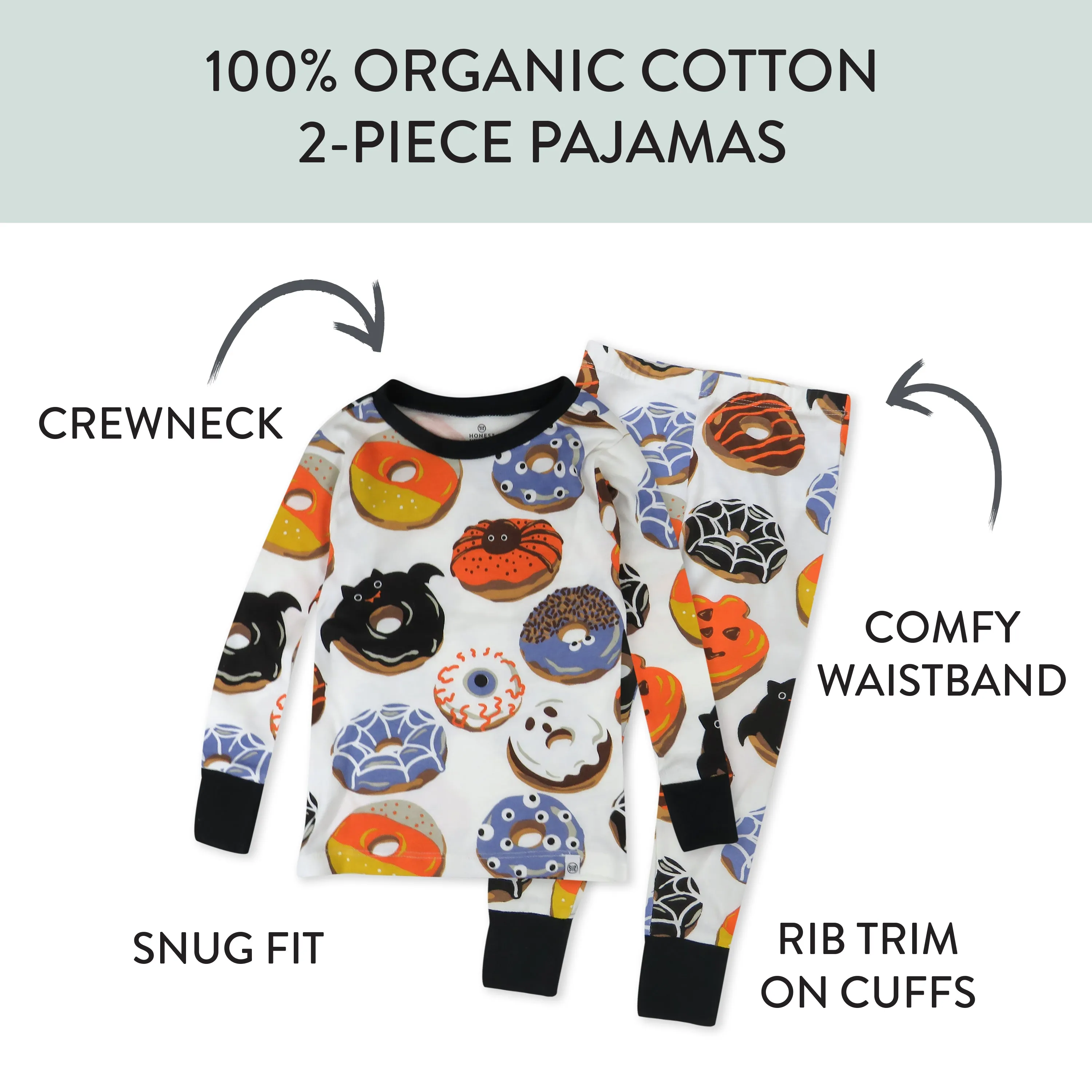 Organic Cotton Fun Foods Pajamas For Babies & Toddlers