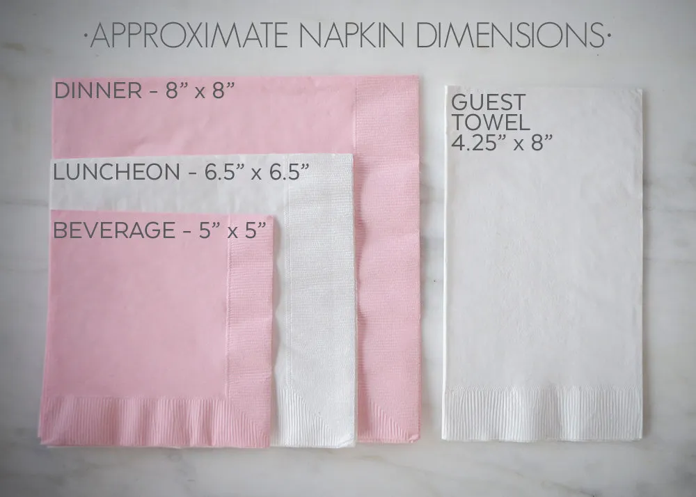 Personalized Modern Initial Napkins