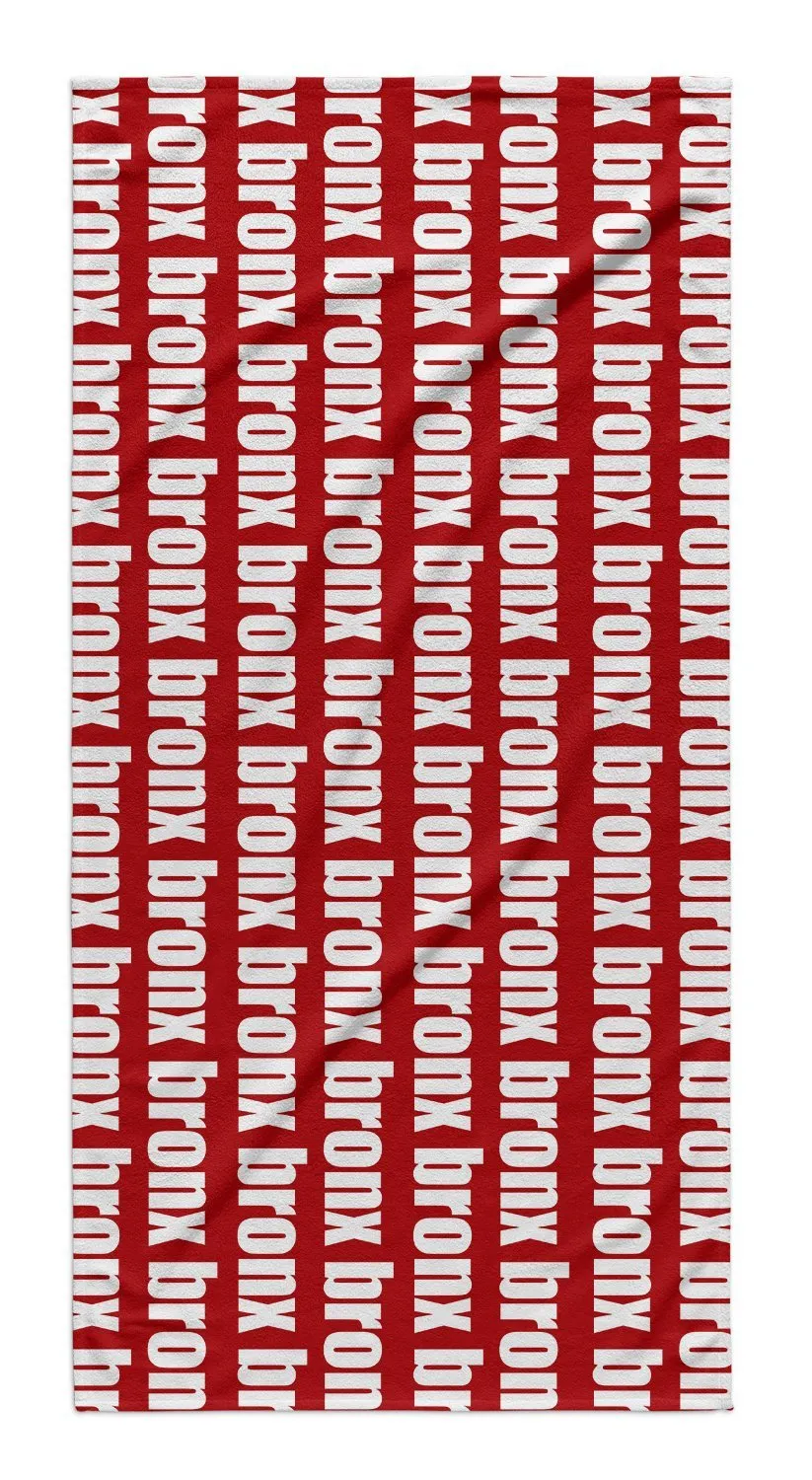 PERSONALIZED REPEAT PREMIUM BEACH TOWEL - BOLD