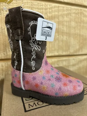 Pink Autry Pattern Toddler Boots Smoky Mountain