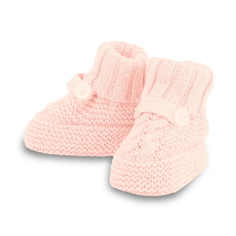 Pink Knit Booties