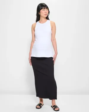 popular  Maternity Ribbed Midi Skirt