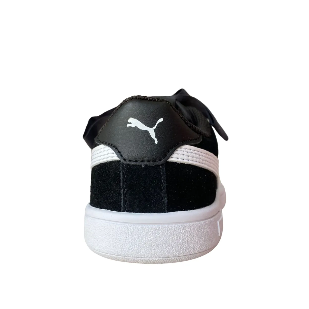 Puma sneakers da bambina Smash V2 Ribbon AC PS 366004 01 black-white