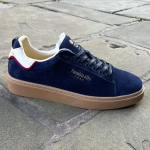 "Elba" Navy Suede Sneaker