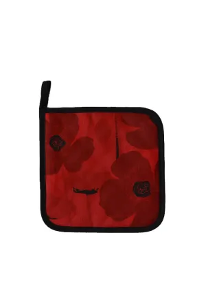 Rain Goose Linen Pot Holder "Red Poppy"