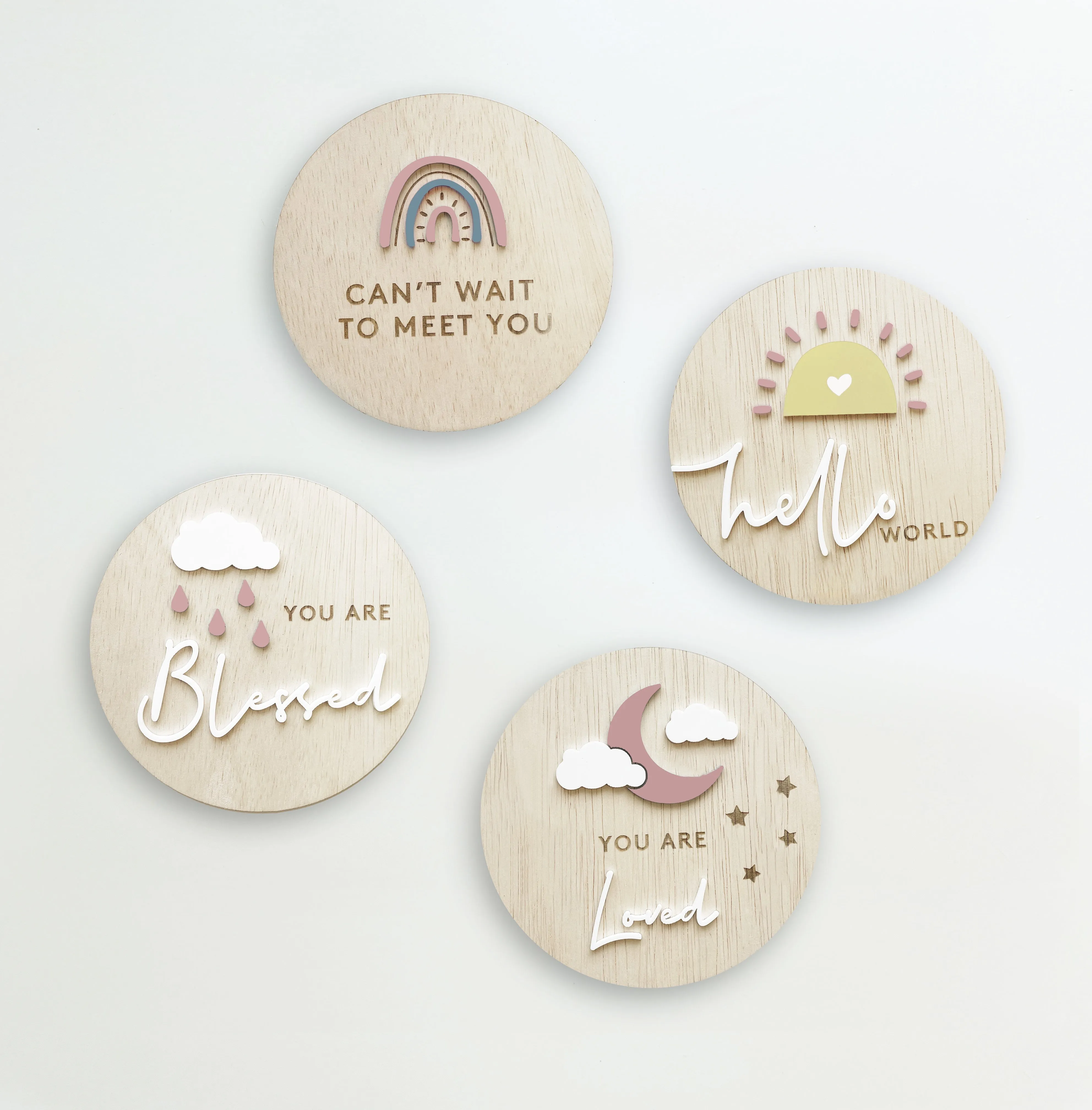 Rain or Shine Baby Introduction Board Set by Melissa C. Koh x Urban Li'l