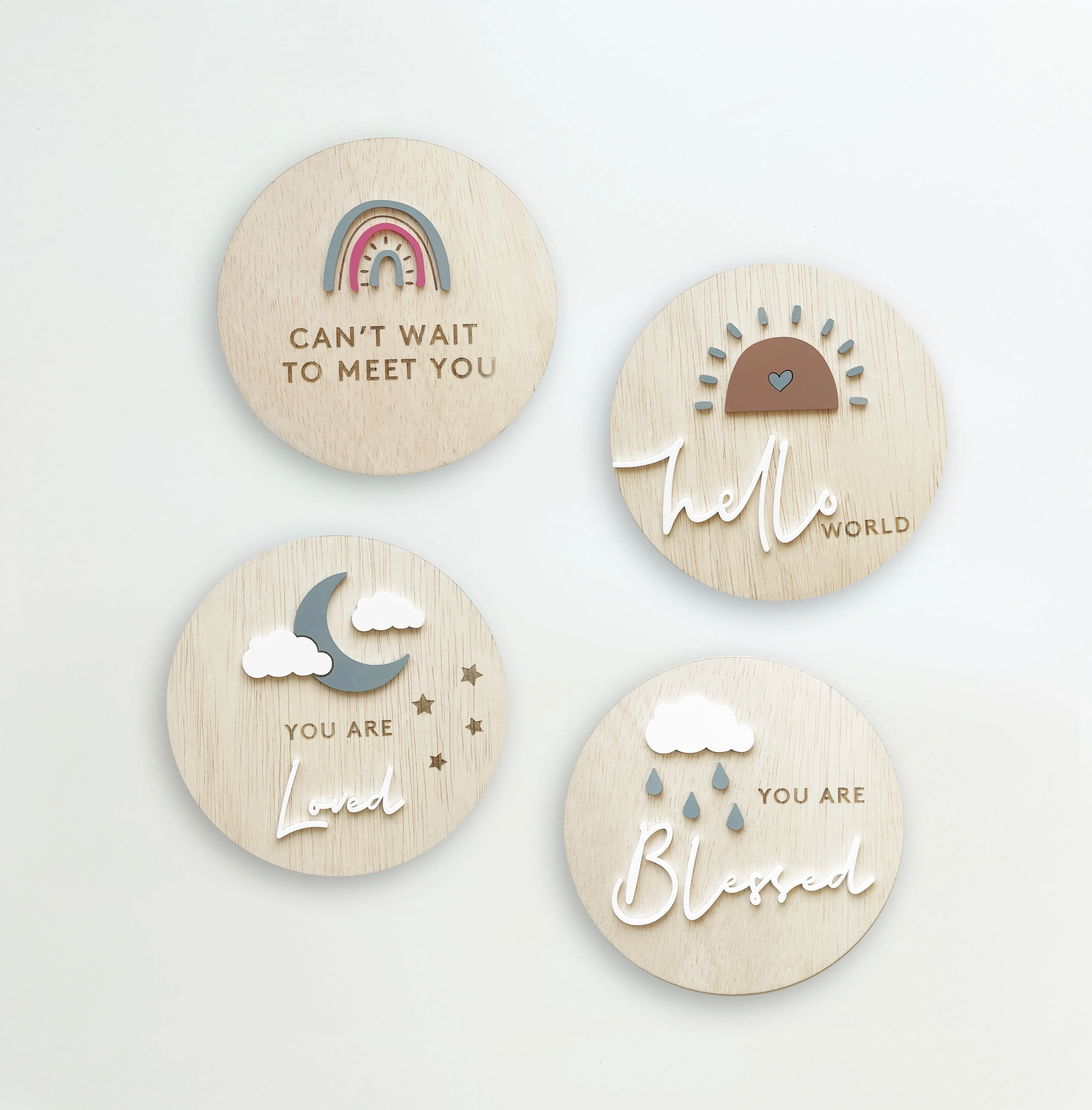 Rain or Shine Baby Introduction Board Set by Melissa C. Koh x Urban Li'l