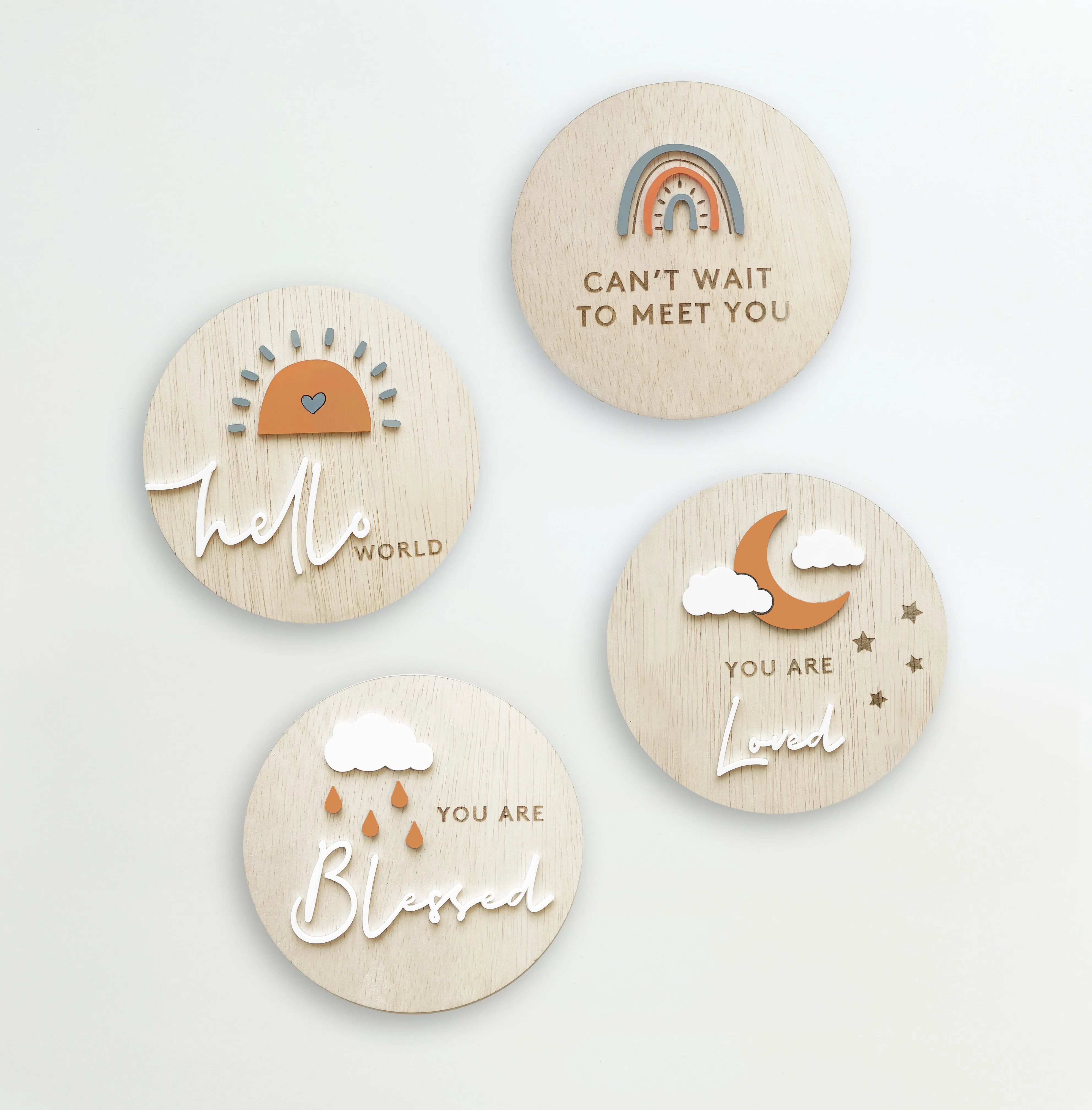 Rain or Shine Baby Introduction Board Set by Melissa C. Koh x Urban Li'l