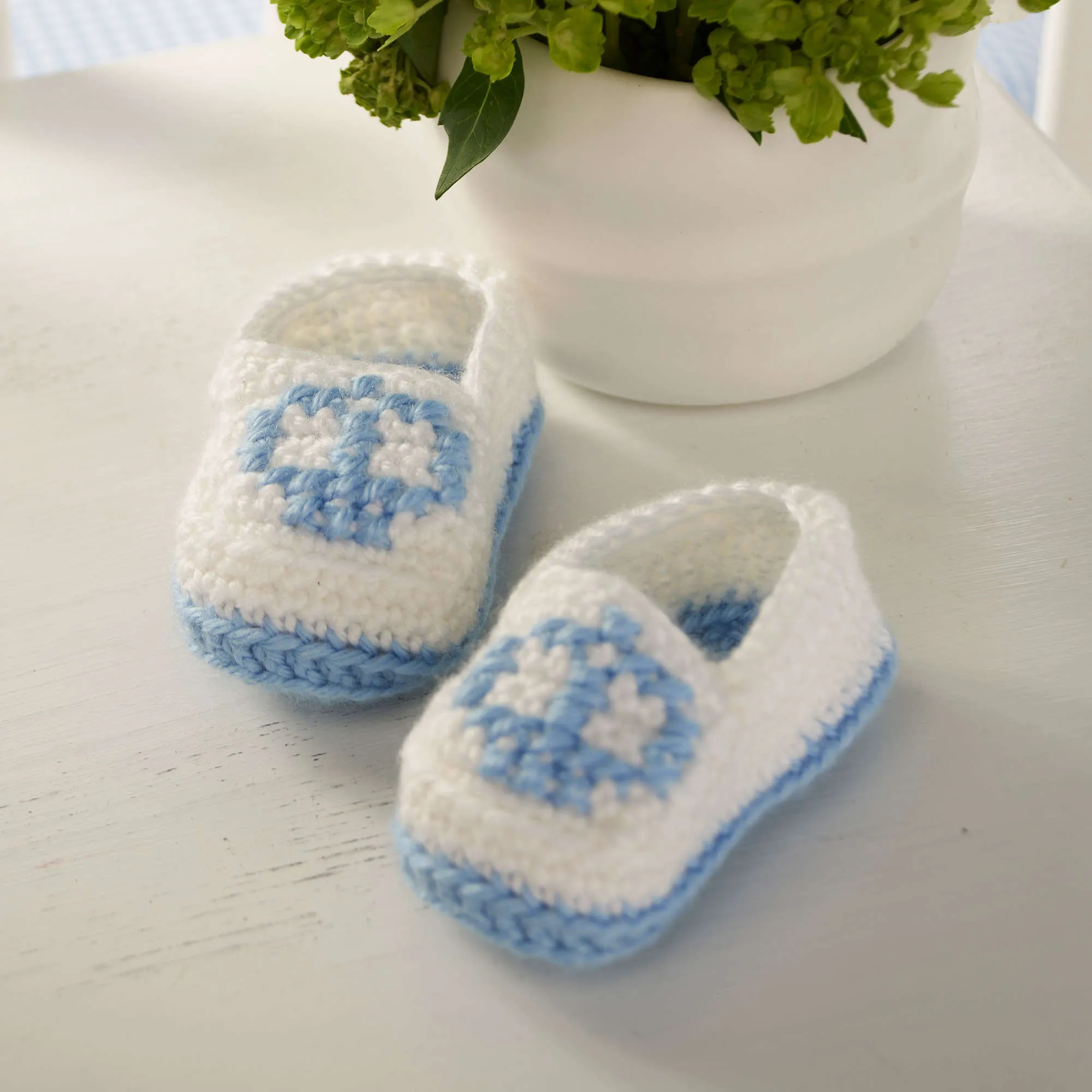 Red Heart Crochet Crown Booties