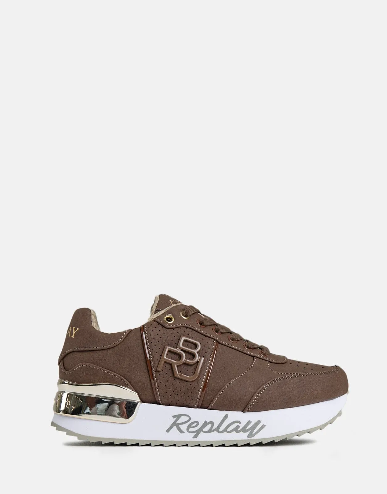 Replay Penny Bloc Brown Sneakers