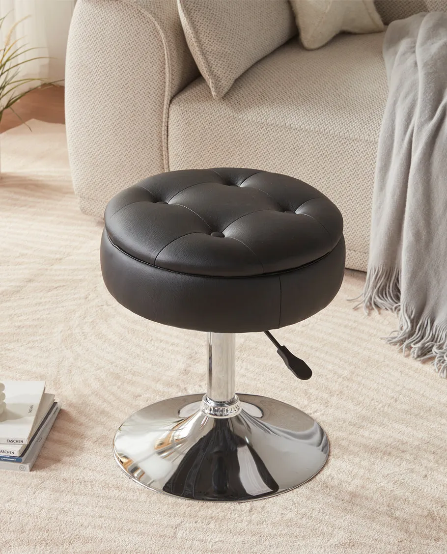 Rota Swivel Storage Vanity Stool