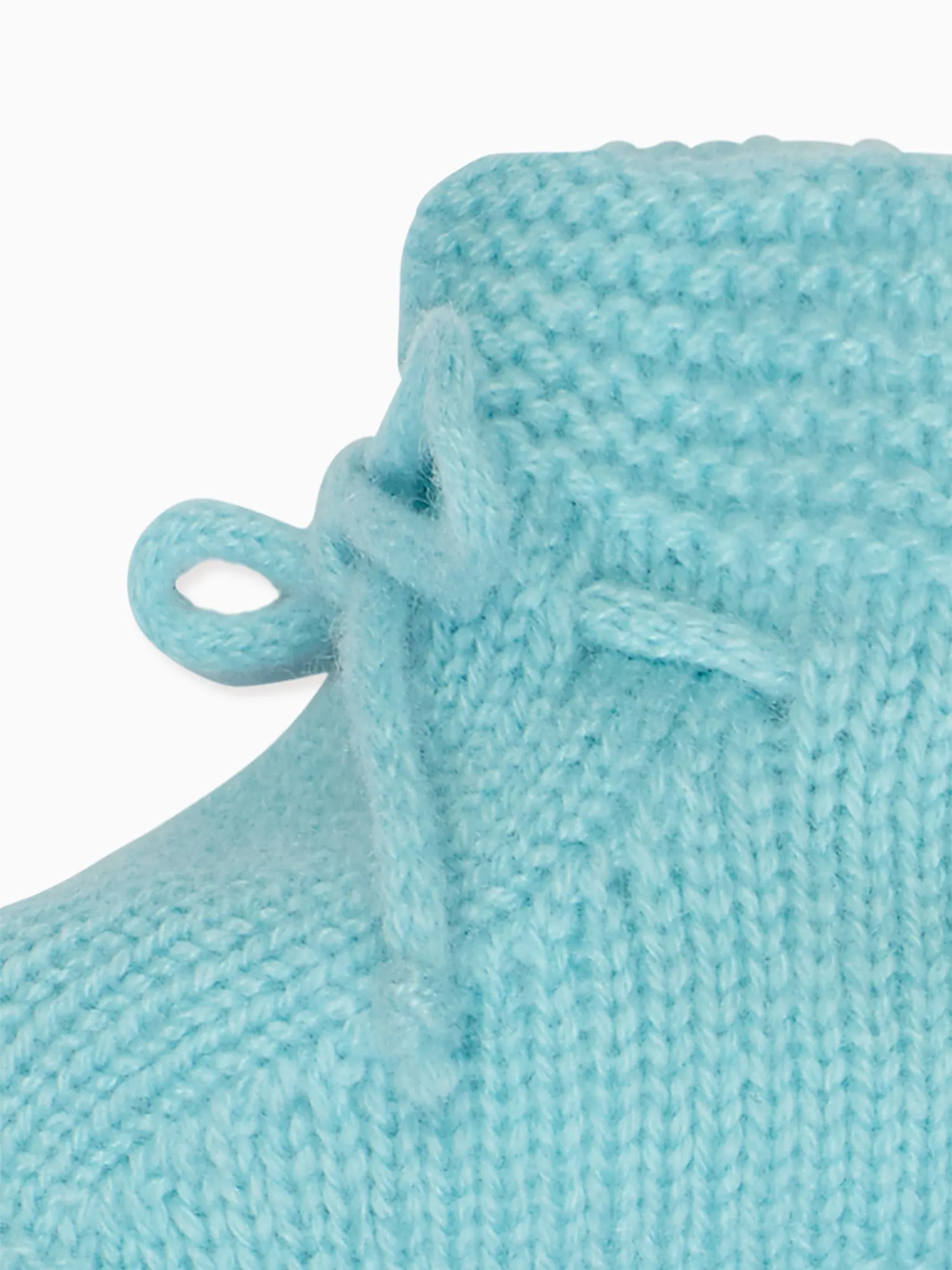 Sage Green Evita Cashmere Baby Booties