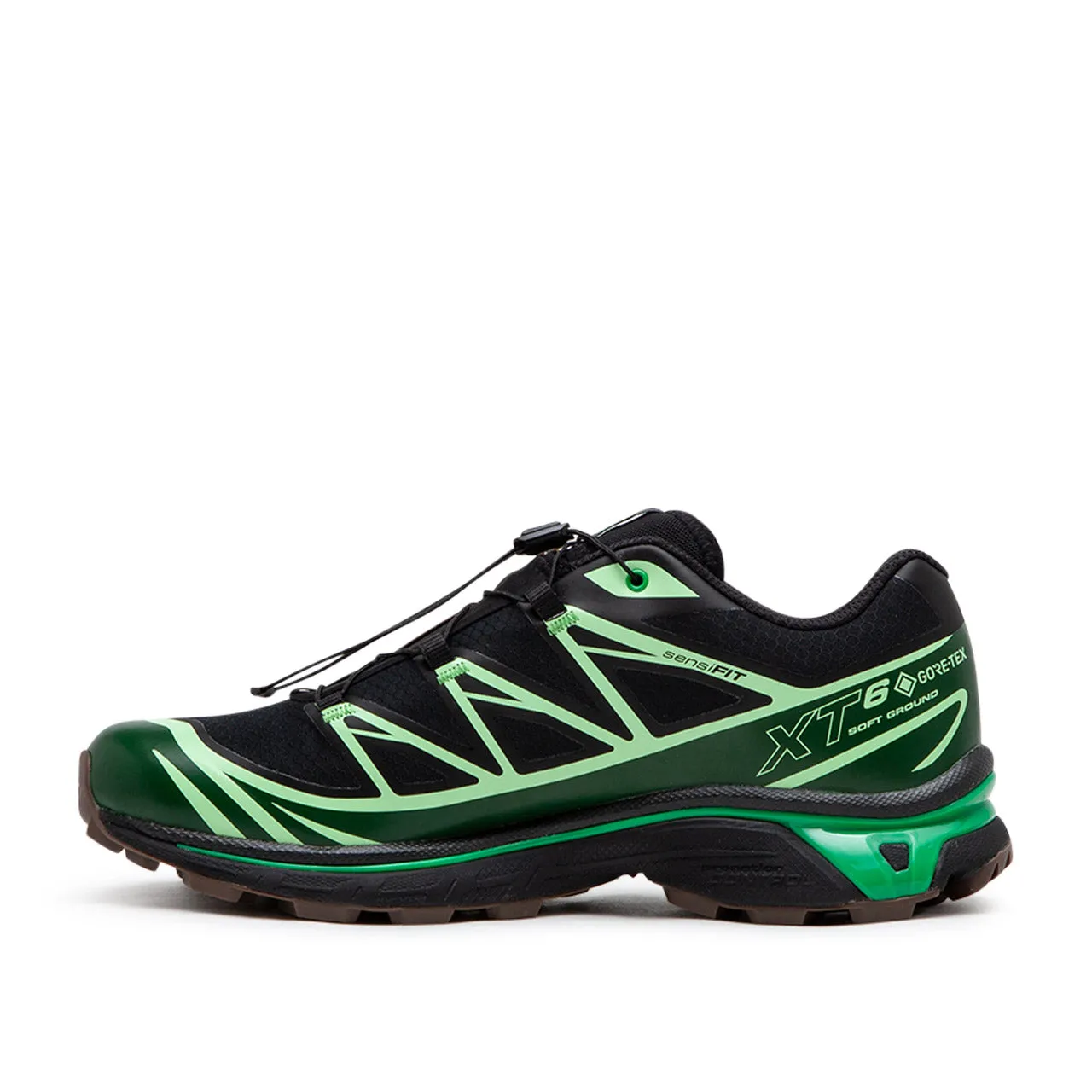 salomon xt-6 gtx (black / eden / green ash)