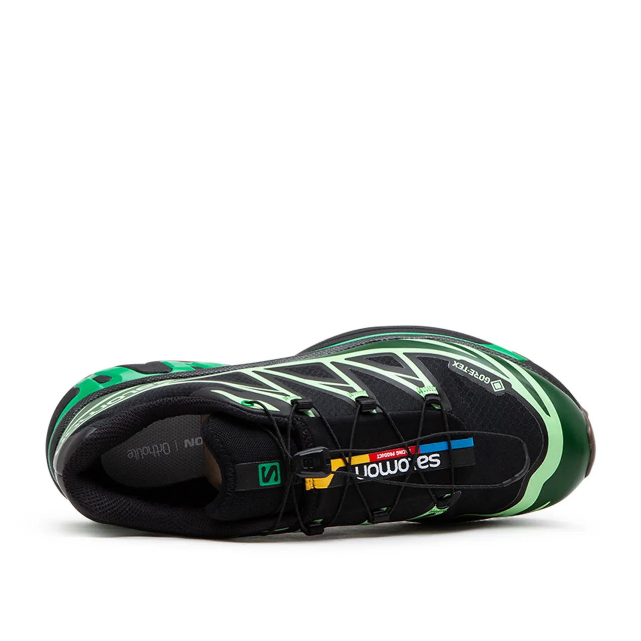 salomon xt-6 gtx (black / eden / green ash)