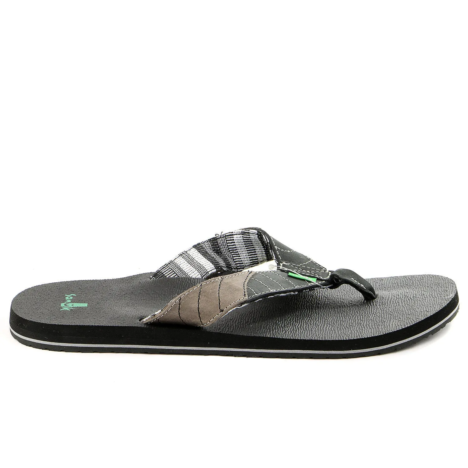 Sanuk Pave The Wave Flip Flop - Dark Brown/Tan - Mens