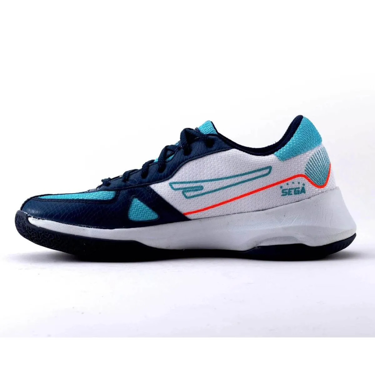 Sega Swing Basketball Shoes (White/Blue)