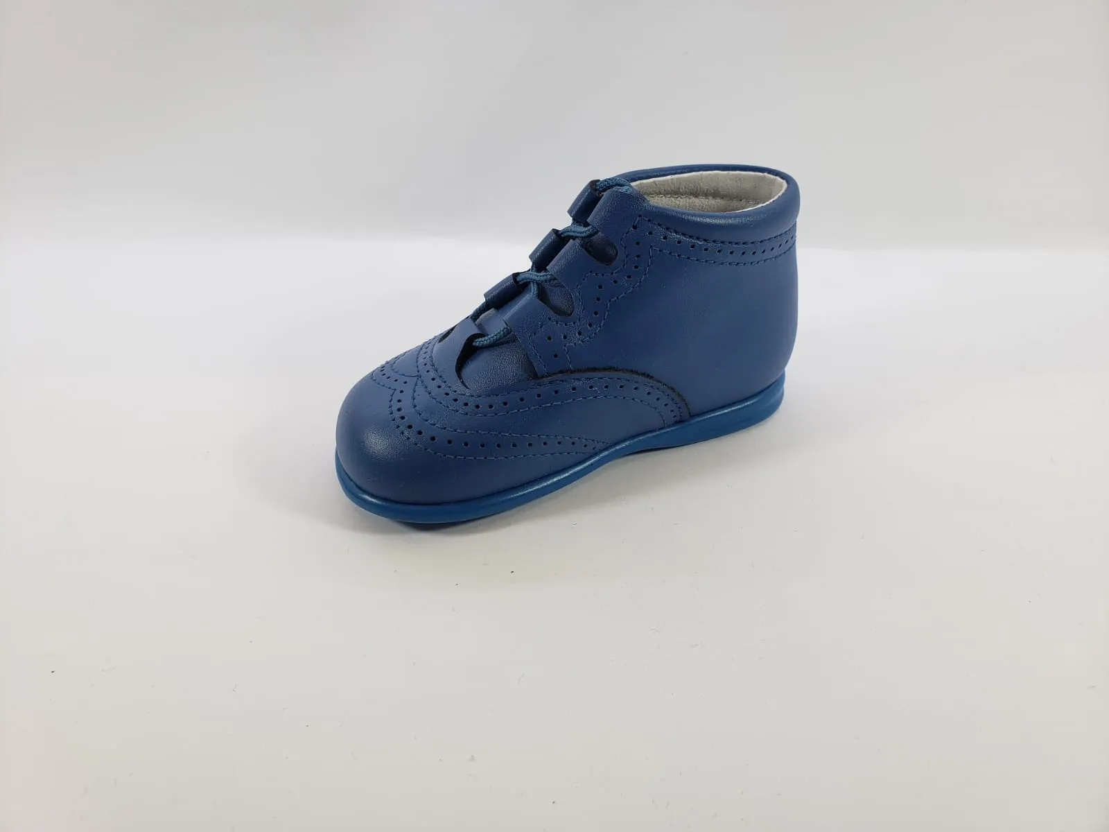 Shawn & Jeffery Baby Soft Leather Indigo Booties